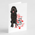 Doodle Black #1 so Loved Greeting Cards Pack of 8 Blank Cards with Envelopes Whimsical A7 Size 5x7