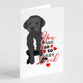 Doodle Black and White #1 so Loved Greeting Cards Pack of 8 Blank Cards with Envelopes Whimsical A7 Size 5x7