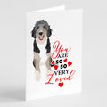 Doodle Black Tricolor #1 so Loved Greeting Cards Pack of 8 Blank Cards with Envelopes Whimsical A7 Size 5x7