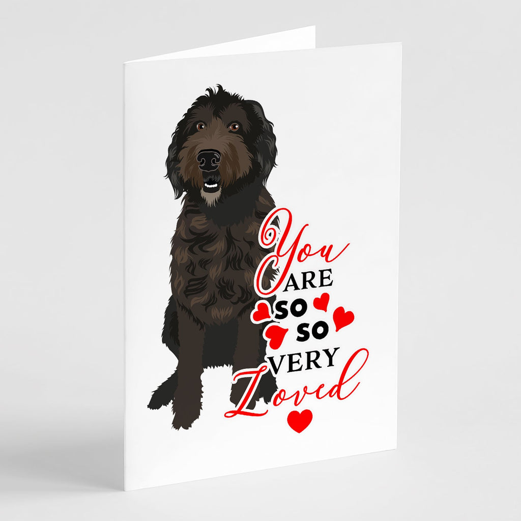 Doodle Chocolate #1 so Loved Greeting Cards Pack of 8 Blank Cards with Envelopes Whimsical A7 Size 5x7