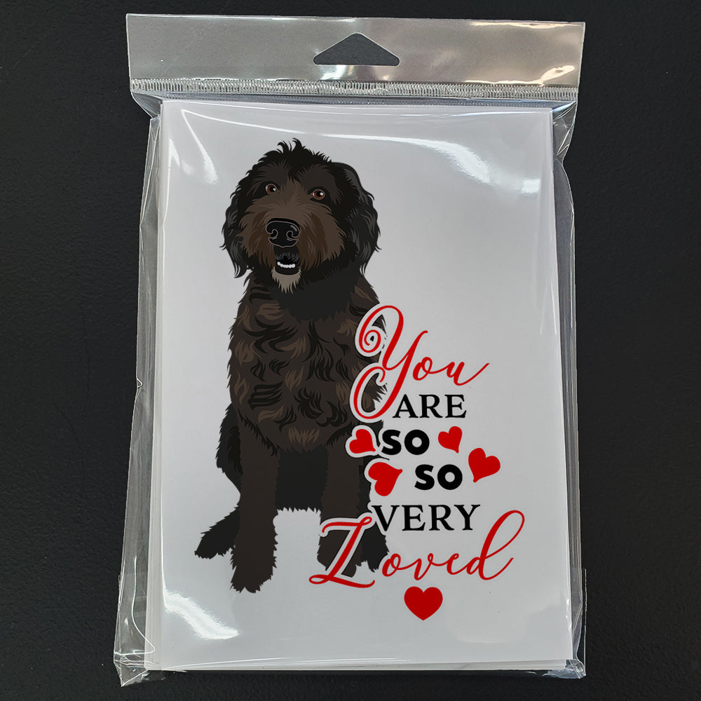 Doodle Chocolate #1 so Loved Greeting Cards Pack of 8 Blank Cards with Envelopes Whimsical A7 Size 5x7