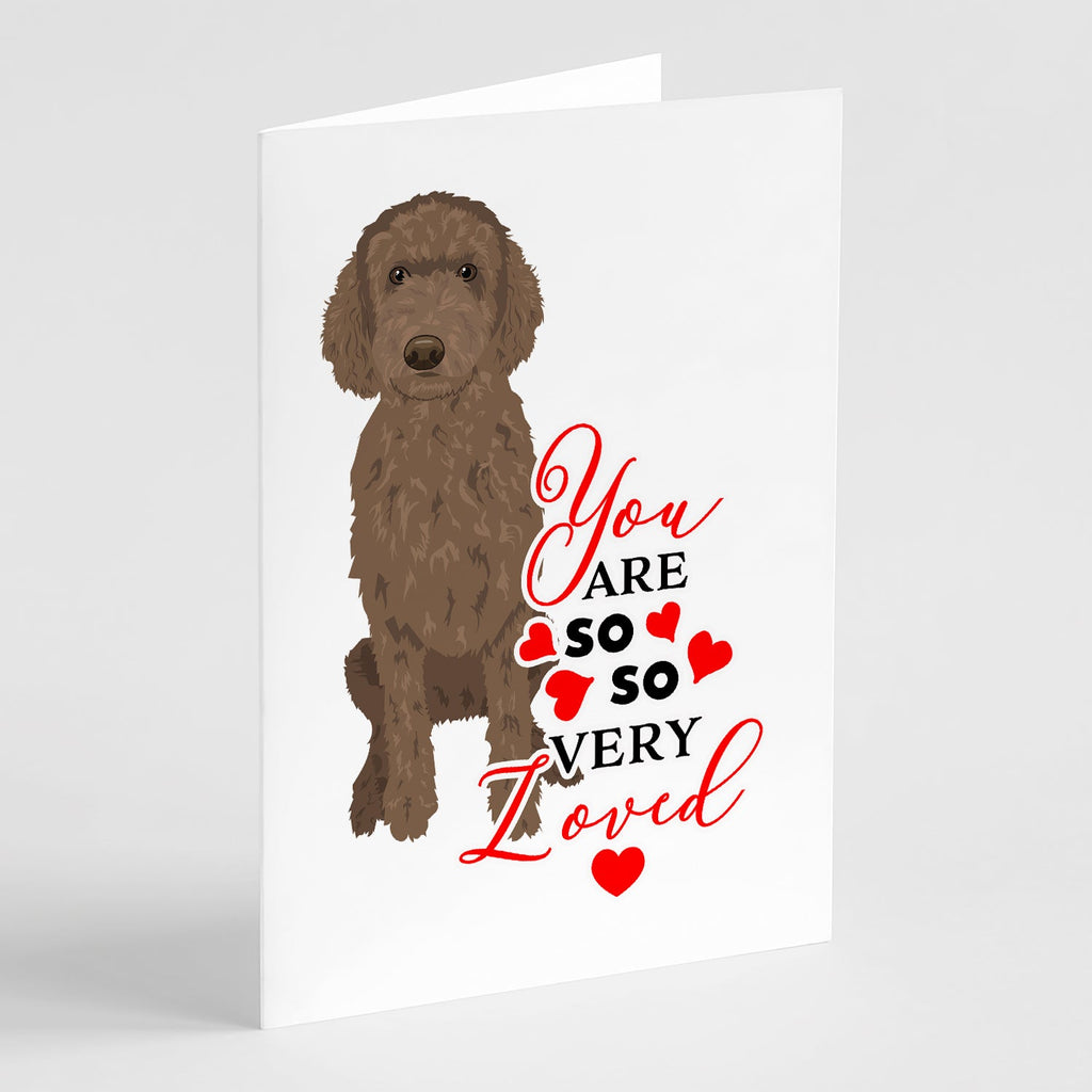 Doodle Chocolate #2 so Loved Greeting Cards Pack of 8 Blank Cards with Envelopes Whimsical A7 Size 5x7
