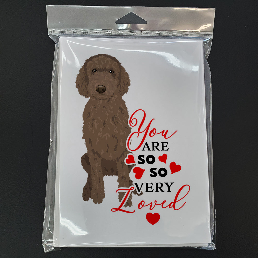 Doodle Chocolate #2 so Loved Greeting Cards Pack of 8 Blank Cards with Envelopes Whimsical A7 Size 5x7