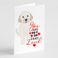 Doodle Cream #4 so Loved Greeting Cards Pack of 8 Blank Cards with Envelopes Whimsical A7 Size 5x7
