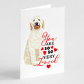 Doodle Cream #6 so Loved Greeting Cards Pack of 8 Blank Cards with Envelopes Whimsical A7 Size 5x7