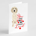 Doodle Cream #7 so Loved Greeting Cards Pack of 8 Blank Cards with Envelopes Whimsical A7 Size 5x7