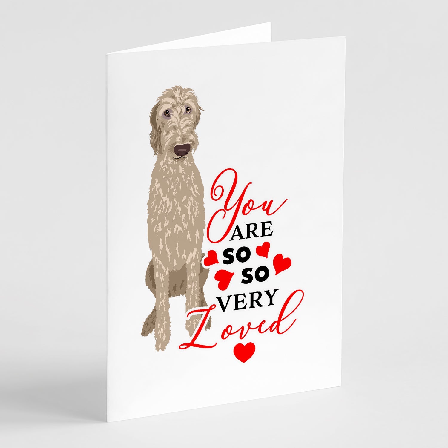 Doodle Fawn #4 so Loved Greeting Cards Pack of 8 Blank Cards with Envelopes Whimsical A7 Size 5x7