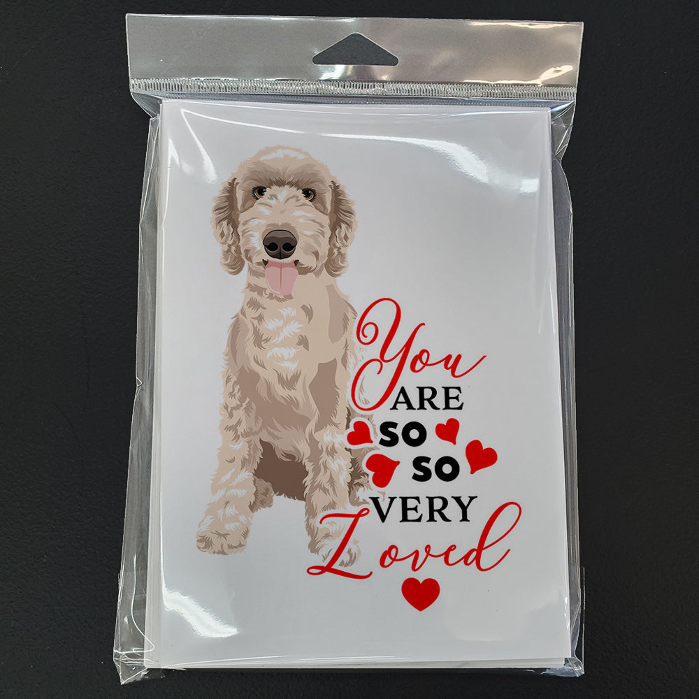 Doodle Fawn #5 so Loved Greeting Cards Pack of 8 Blank Cards with Envelopes Whimsical A7 Size 5x7