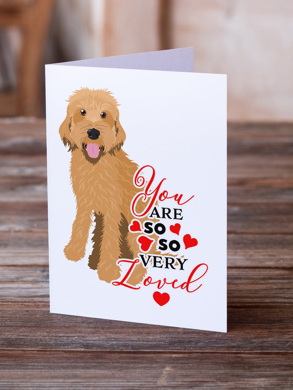 Doodle Liver #4 so Loved Greeting Cards Pack of 8 Blank Cards with Envelopes Whimsical A7 Size 5x7