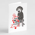 Doodle Silver #2 so Loved Greeting Cards Pack of 8 Blank Cards with Envelopes Whimsical A7 Size 5x7