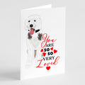 Doodle Silver and White #2 so Loved Greeting Cards Pack of 8 Blank Cards with Envelopes Whimsical A7 Size 5x7