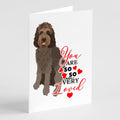 Doodle Tricolor #3 so Loved Greeting Cards Pack of 8 Blank Cards with Envelopes Whimsical A7 Size 5x7