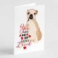 English Bulldog Fawn Puppy so Loved Greeting Cards Pack of 8 Blank Cards with Envelopes Whimsical A7 Size 5x7