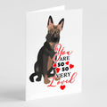 German Shepherd Puppy so Loved Greeting Cards Pack of 8 Blank Cards with Envelopes Whimsical A7 Size 5x7