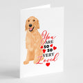 Golden Retriever Gold #1 so Loved Greeting Cards Pack of 8 Blank Cards with Envelopes Whimsical A7 Size 5x7