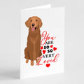Golden Retriever Red #1 so Loved Greeting Cards Pack of 8 Blank Cards with Envelopes Whimsical A7 Size 5x7