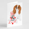 Cavalier King Charles Spaniel Blenheim #1 so Loved Greeting Cards Pack of 8 Blank Cards with Envelopes Whimsical A7 Size 5x7