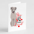 Labrador Retriever Gray so Loved Greeting Cards Pack of 8 Blank Cards with Envelopes Whimsical A7 Size 5x7