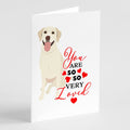 Labrador Retriever Yellow #1 so Loved Greeting Cards Pack of 8 Blank Cards with Envelopes Whimsical A7 Size 5x7