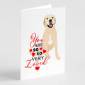 Labrador Retriever Yellow #2 so Loved Greeting Cards Pack of 8 Blank Cards with Envelopes Whimsical A7 Size 5x7