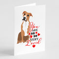 Pit Bull Fawn #3 so Loved Greeting Cards Pack of 8 Blank Cards with Envelopes Whimsical A7 Size 5x7