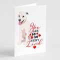Pit Bull Puppy so Loved Greeting Cards Pack of 8 Blank Cards with Envelopes Whimsical A7 Size 5x7