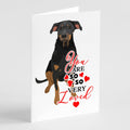 Rottweiler Black and Tan #5 so Loved Greeting Cards Pack of 8 Blank Cards with Envelopes Whimsical A7 Size 5x7
