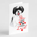 Shih-Tzu Black and White #3 so Loved Greeting Cards Pack of 8 Blank Cards with Envelopes Whimsical A7 Size 5x7