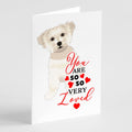 Shih-Tzu Gold #6 so Loved Greeting Cards Pack of 8 Blank Cards with Envelopes Whimsical A7 Size 5x7
