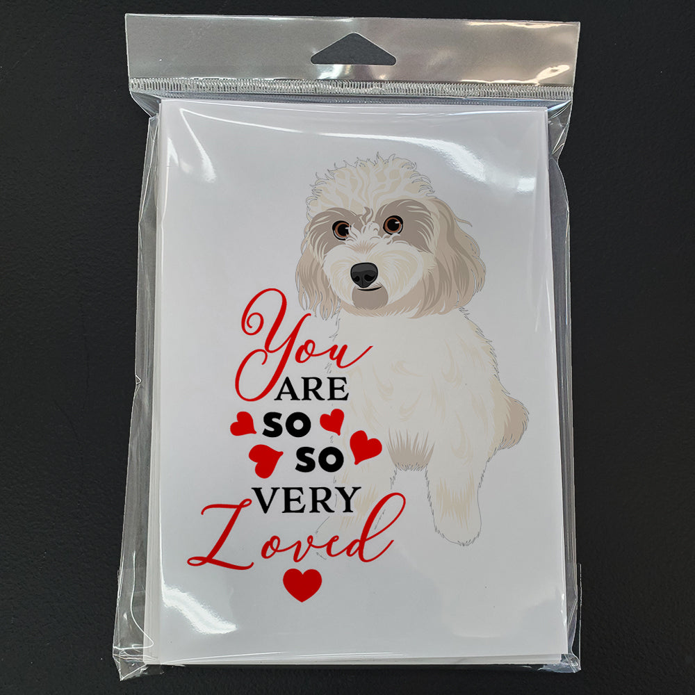 Shih-Tzu Gold #7 so Loved Greeting Cards Pack of 8 Blank Cards with Envelopes Whimsical A7 Size 5x7