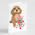 Shih-Tzu Red so Loved Greeting Cards Pack of 8 Blank Cards with Envelopes Whimsical A7 Size 5x7
