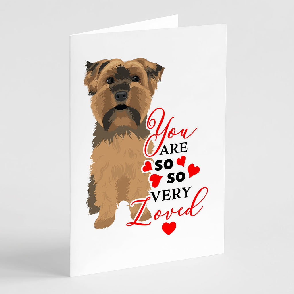 Yorkie Chocolate #1 so Loved Greeting Cards Pack of 8 Blank Cards with Envelopes Whimsical A7 Size 5x7