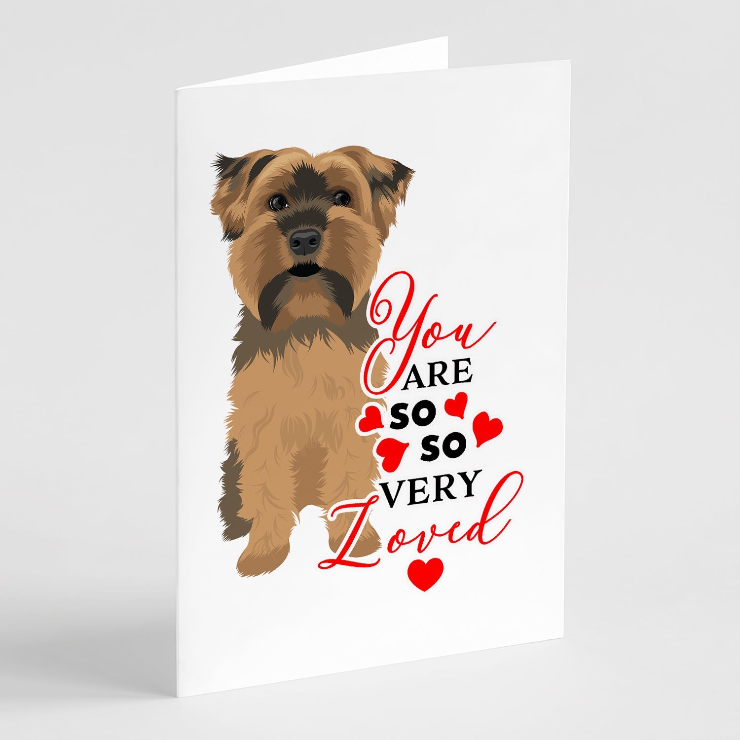 Yorkie Chocolate #1 so Loved Greeting Cards Pack of 8 Blank Cards with Envelopes Whimsical A7 Size 5x7