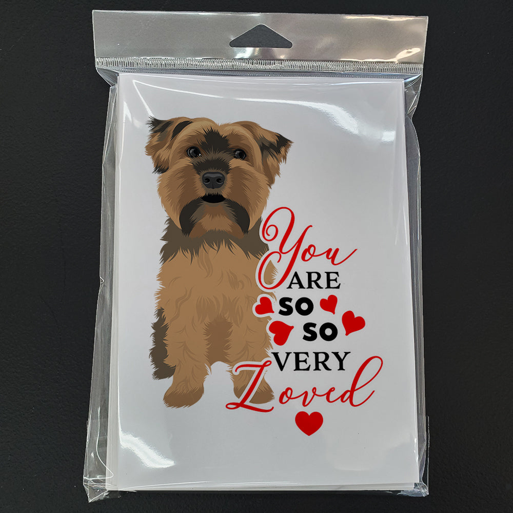 Yorkie Chocolate #1 so Loved Greeting Cards Pack of 8 Blank Cards with Envelopes Whimsical A7 Size 5x7