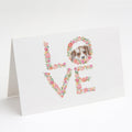 Beagle #4 LOVE Greeting Cards Pack of 8 Blank Cards with Envelopes Whimsical A7 Size 5x7