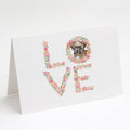Boxer #2 LOVE Greeting Cards Pack of 8 Blank Cards with Envelopes Whimsical A7 Size 5x7