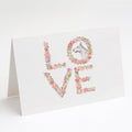 Bull Terrier #6 LOVE Greeting Cards Pack of 8 Blank Cards with Envelopes Whimsical A7 Size 5x7