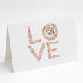 Corgi #5 LOVE Greeting Cards Pack of 8 Blank Cards with Envelopes Whimsical A7 Size 5x7