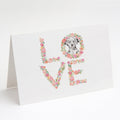 Dalmatian #3 LOVE Greeting Cards Pack of 8 Blank Cards with Envelopes Whimsical A7 Size 5x7