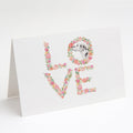 Dalmatian #4 LOVE Greeting Cards Pack of 8 Blank Cards with Envelopes Whimsical A7 Size 5x7