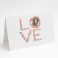 Cocker Spaniel #5 LOVE Greeting Cards Pack of 8 Blank Cards with Envelopes Whimsical A7 Size 5x7