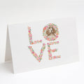 Cocker Spaniel #7 LOVE Greeting Cards Pack of 8 Blank Cards with Envelopes Whimsical A7 Size 5x7