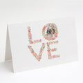 French Bulldog #2 LOVE Greeting Cards Pack of 8 Blank Cards with Envelopes Whimsical A7 Size 5x7