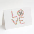 French Bulldog #10 LOVE Greeting Cards Pack of 8 Blank Cards with Envelopes Whimsical A7 Size 5x7