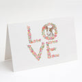 Ibizan Hound #2 LOVE Greeting Cards Pack of 8 Blank Cards with Envelopes Whimsical A7 Size 5x7