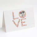 Jack Russell Terrier #5 LOVE Greeting Cards Pack of 8 Blank Cards with Envelopes Whimsical A7 Size 5x7