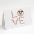 Jack Russell Terrier #9 LOVE Greeting Cards Pack of 8 Blank Cards with Envelopes Whimsical A7 Size 5x7