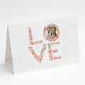 Labrador Retriever #3 LOVE Greeting Cards Pack of 8 Blank Cards with Envelopes Whimsical A7 Size 5x7