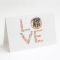 Rottweiler #6 LOVE Greeting Cards Pack of 8 Blank Cards with Envelopes Whimsical A7 Size 5x7