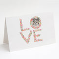 Sheltie #1 LOVE Greeting Cards Pack of 8 Blank Cards with Envelopes Whimsical A7 Size 5x7